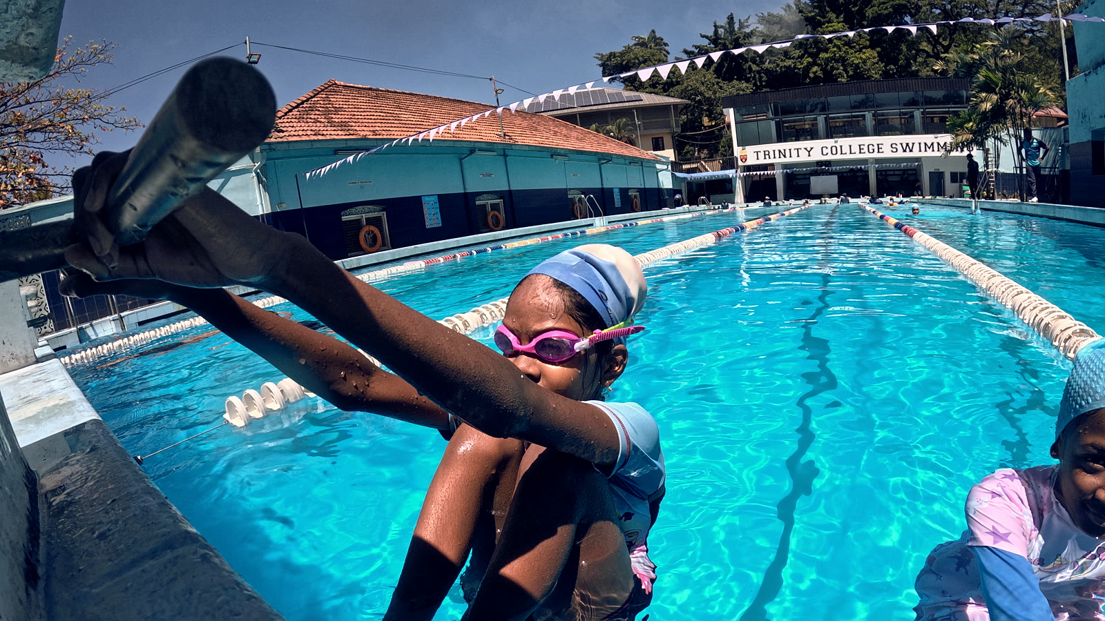 One-on-one private swim lesson